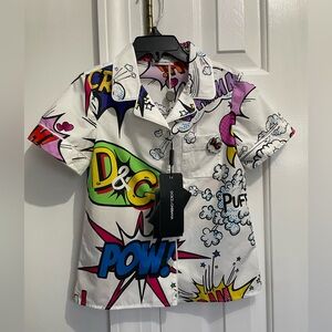 NWT Dolce & Gabbana Boys Button Down Size 6